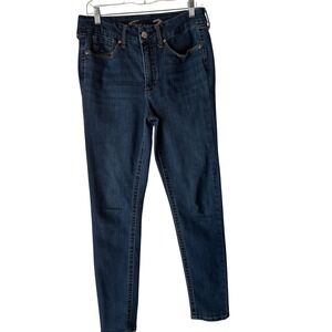 Seven7 Tummyless High Rise Skinny Jeans Dark Wash Women Size 10